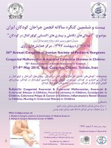 پوستر بیست و ششمین کنگره سالانه انجمن جراحان کودکان ایران