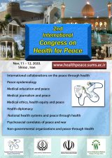 پوستر دومین کنگره بین المللی سلامت برای صلح