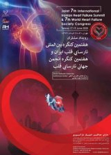 پوستر هفتمین کنگره بین المللی نارسائی قلب ایران و هفتمین کنگره انجمن جهانی نارسایی قلب