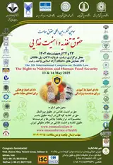 سومین کنگره بین المللی حقوق سلامت حقوق تغذیه و امنیت غذایی